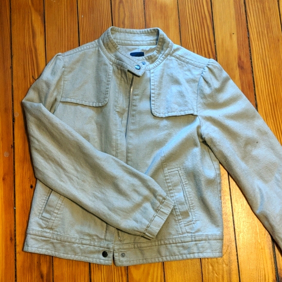 Cute linen bomber jacket - Picture 1 of 5